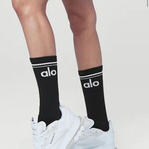 Alo Black Athletic Socks